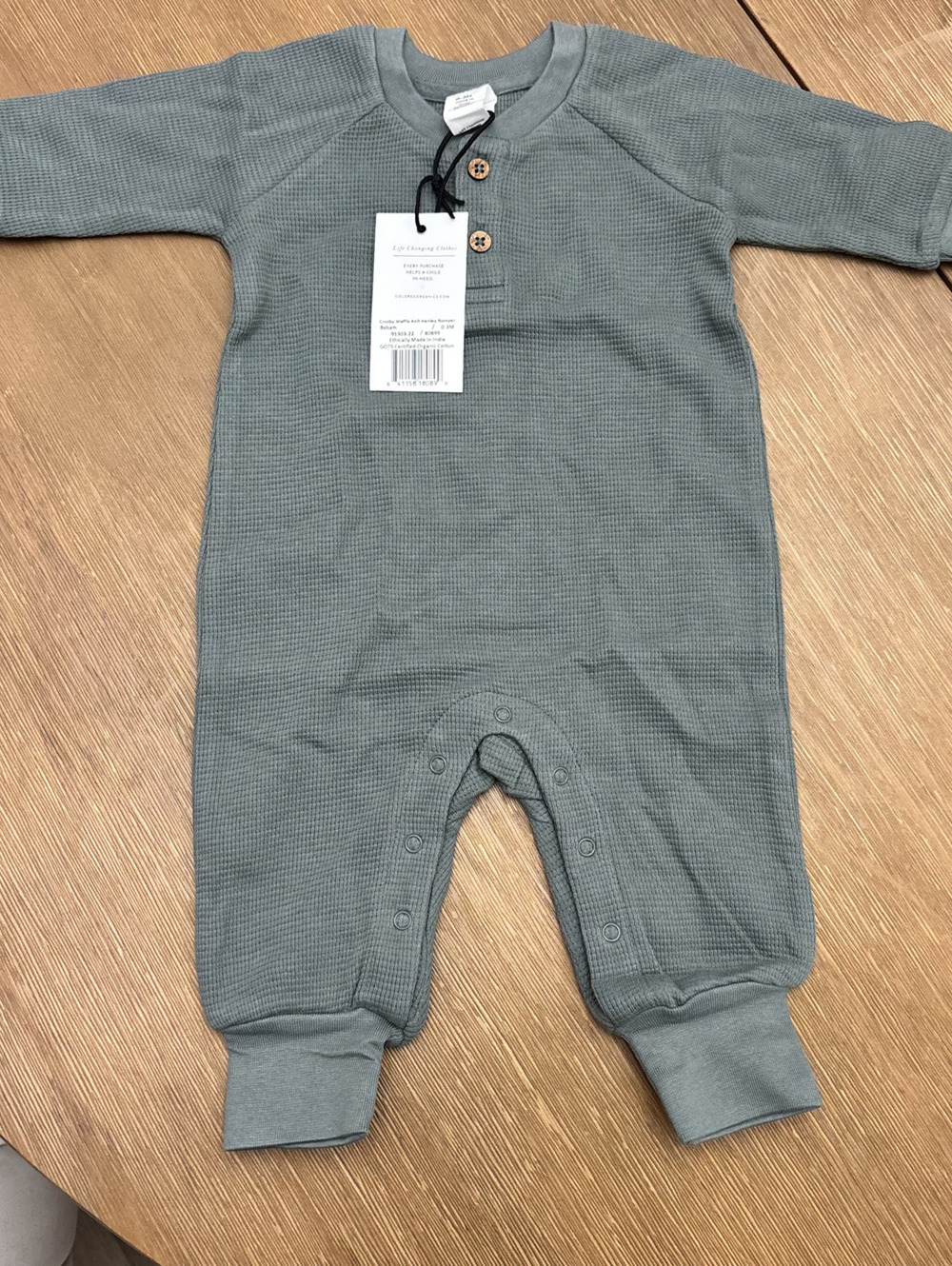 Colored Organics Romper 0-3M